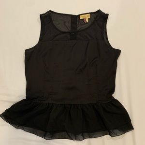 Princess Vera Wang•Black Peplum Shirt